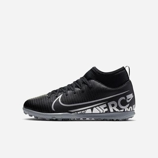 Ghete Fotbal Nike Jr. Mercurial Superfly 7 Club TF Artificial-Turf Fete Negrii Gri | KQIY-60985